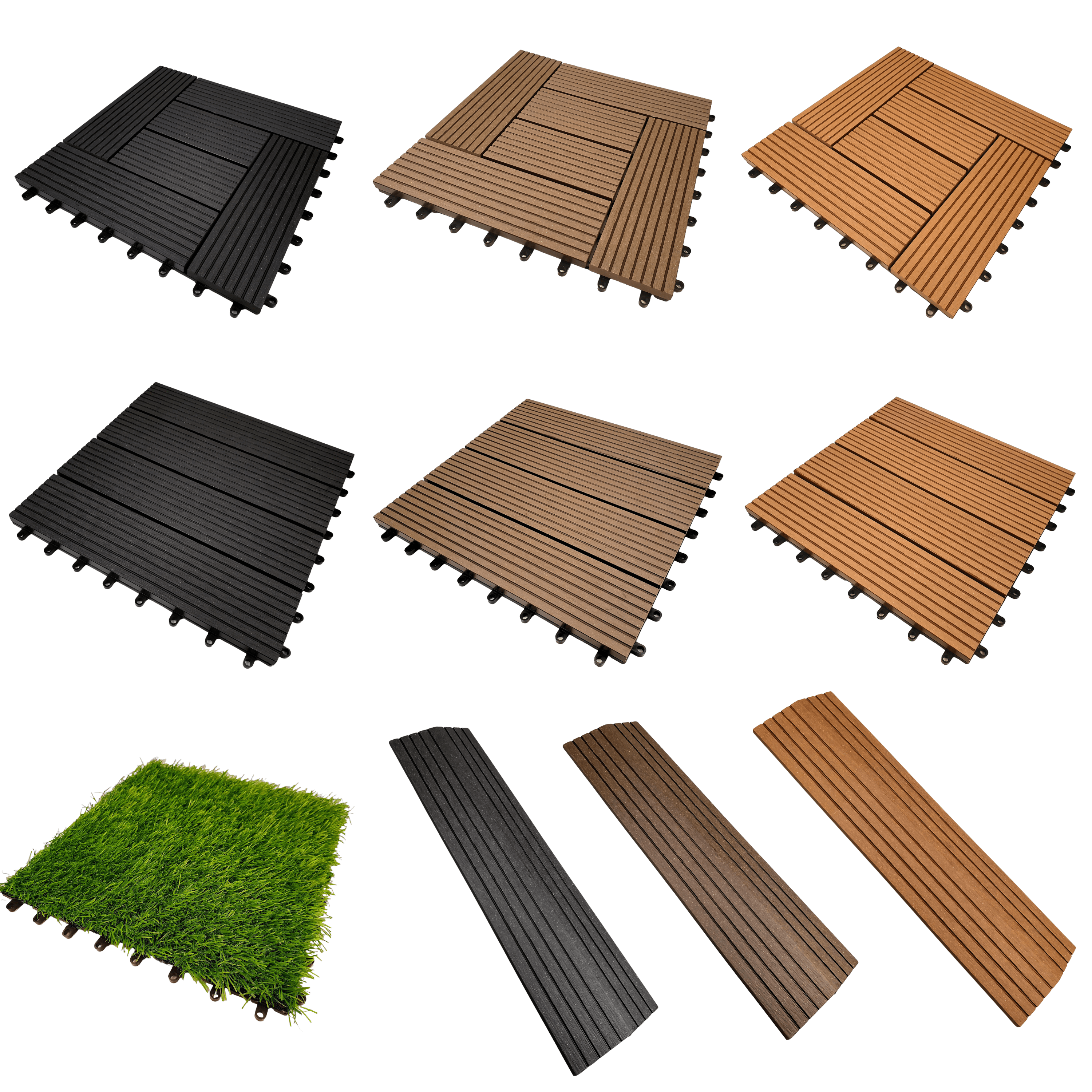 WPC Terrassenfliesen / Klickfliesen 30x30cm WPC Terrassenfliesen / Klickfliesen 30x30cm